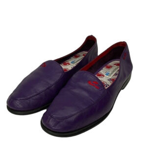 GRASSHOPPERS‎ purple leather flats.